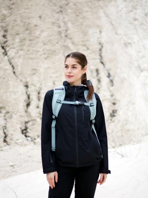 Fundango Piora Waterproof Jacket for women in black 9