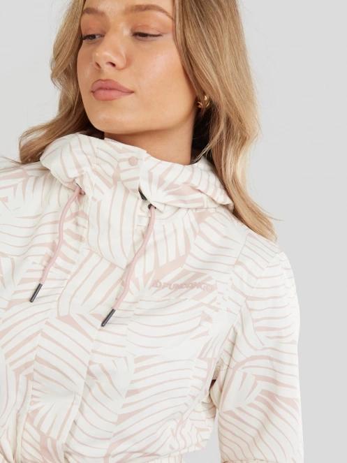 Fundango Regina Waterproof Trench Jacket for women in pink 6