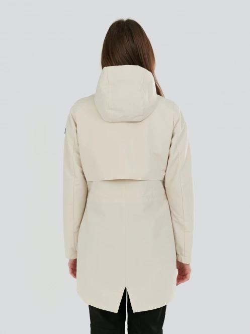 Fundango Zhuri Waterproof Jacket for women in sand 3
