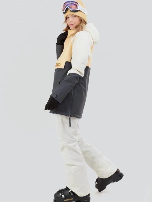 Fundango Birch ECO Logo Anorak for women in yellow 4