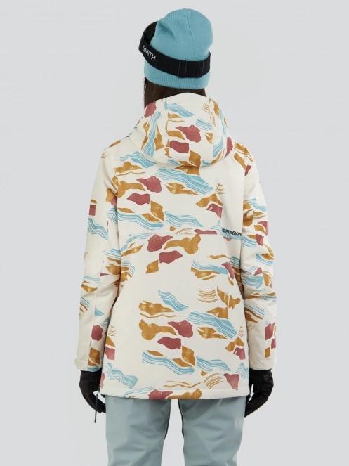 Fundango Birch ECO Logo Anorak for women in sand 3