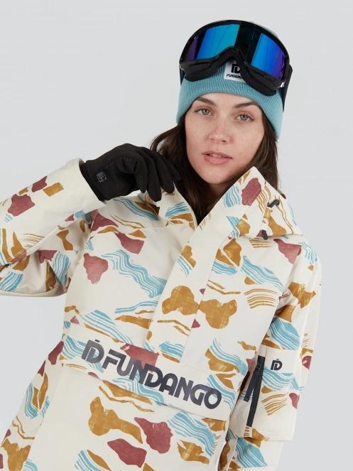 Fundango Birch ECO Logo Anorak for women in sand 5