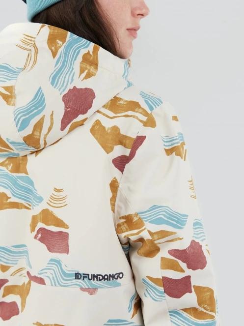 Fundango Birch ECO Logo Anorak for women in sand 8