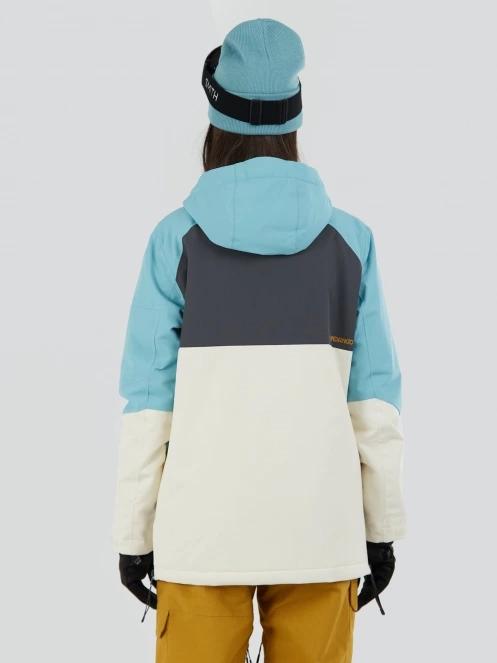 Fundango Birch ECO Logo Anorak for women in light blue 3
