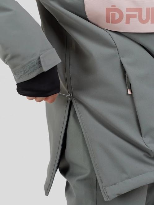Fundango Birch ECO Logo Anorak for women in green 10