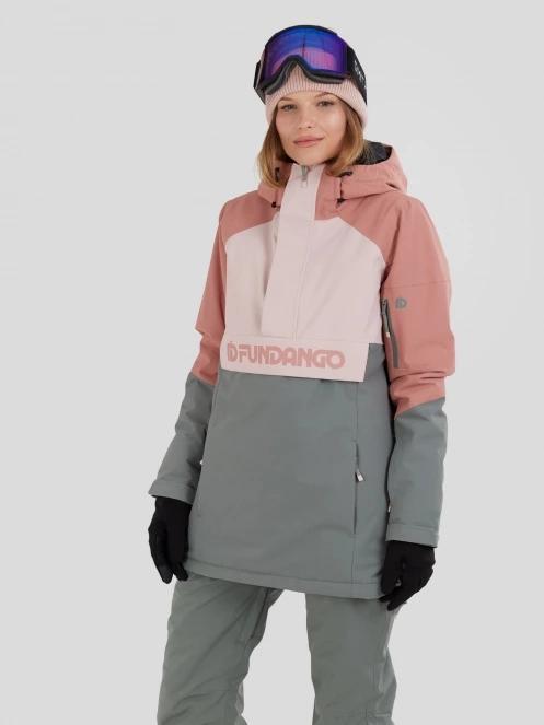 Fundango Birch ECO Logo Anorak for women in green 2