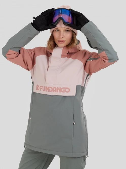 Fundango Birch ECO Logo Anorak for women in green 5