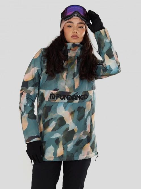 Fundango Birch ECO Logo Anorak for women in green 2