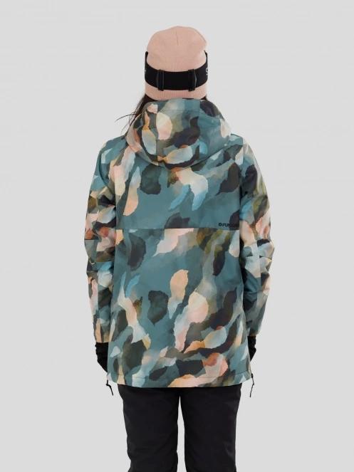 Fundango Birch ECO Logo Anorak for women in green 3