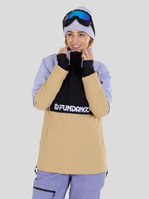 Fundango Birch ECO Logo Anorak for women in sand 6