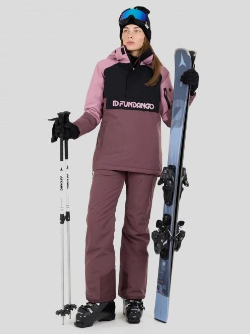 Fundango Birch ECO Logo Anorak for women in pink 4