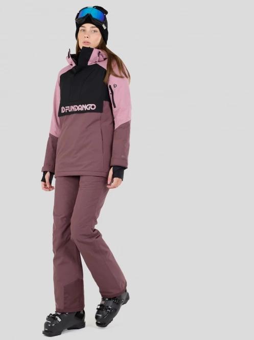 Fundango Birch ECO Logo Anorak for women in pink 5