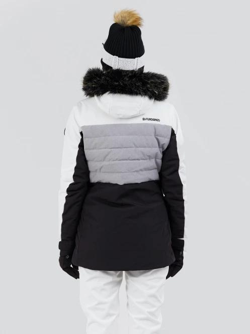 Fundango Salina Padded Jacket for women in white 3