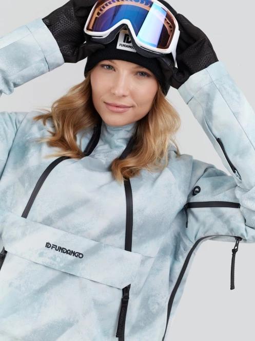 Fundango Hooper ECO Anorak for women in light blue 6