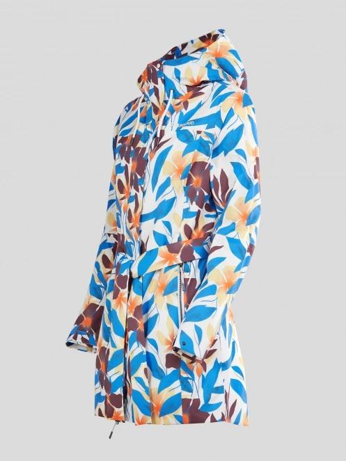 Fundango Regina II Waterproof Trench Jacket for women in blue 8