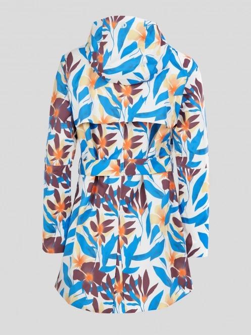 Fundango Regina II Waterproof Trench Jacket for women in blue 9