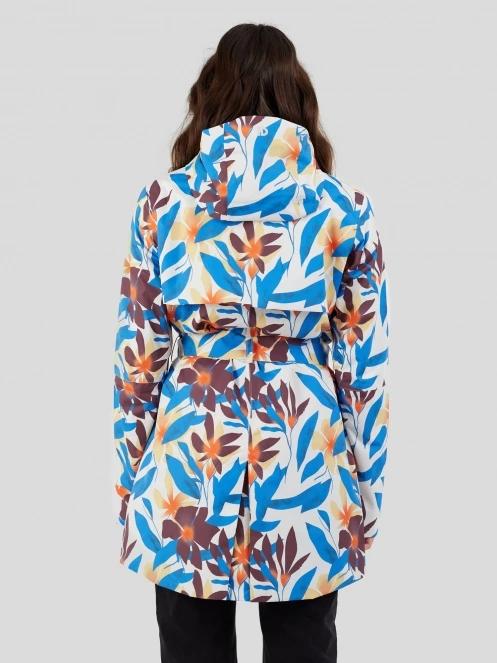 Fundango Regina II Waterproof Trench Jacket for women in blue 3