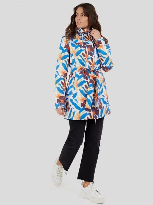 Fundango Regina II Waterproof Trench Jacket for women in blue 4