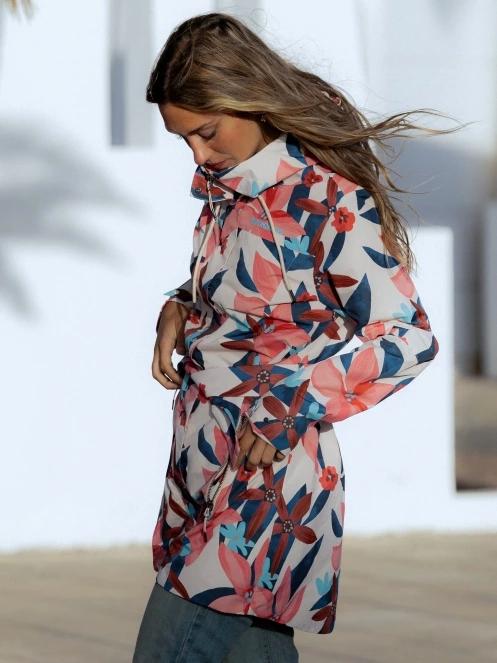 Fundango Regina III Waterproof Trench Jacket for women in sand 9