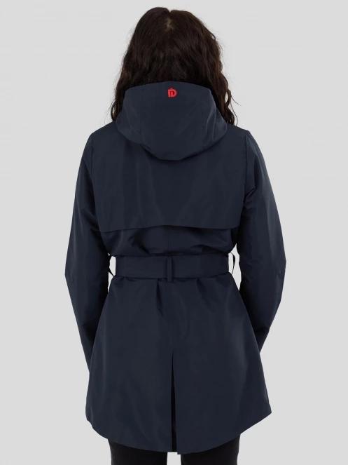 Fundango Regina III Waterproof Trench Jacket for women in dark blue 3