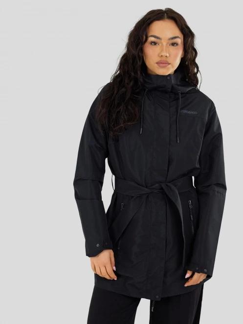 Fundango Regina III Waterproof Trench Jacket for women in black 2