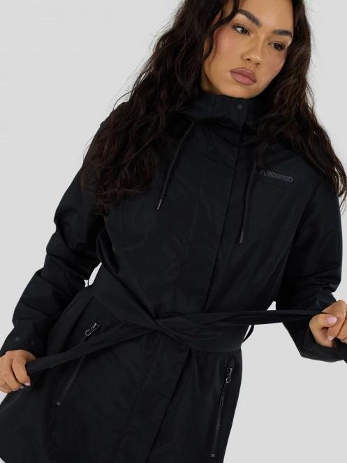 Fundango Regina III Waterproof Trench Jacket for women in black 7