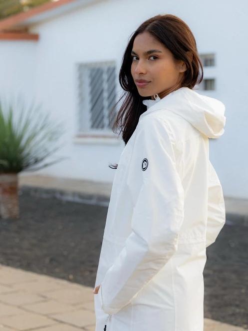 Fundango Yuma Raincoat for women in white 8