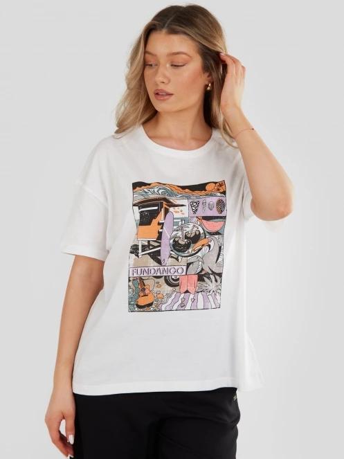Fundango Nissa T-shirt for women in white 2