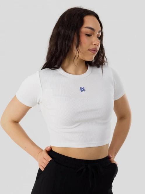 Fundango Sora Cropped T-shirt for women in white 2