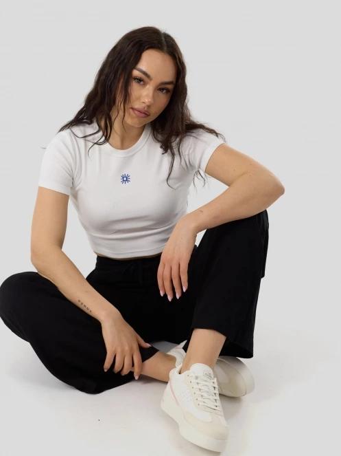 Fundango Sora Cropped T-shirt for women in white 5