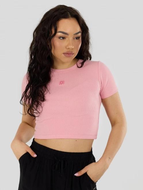Fundango Sora Cropped T-shirt for women in pink 2