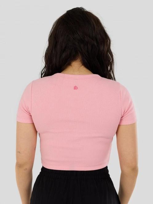 Fundango Sora Cropped T-shirt for women in pink 3