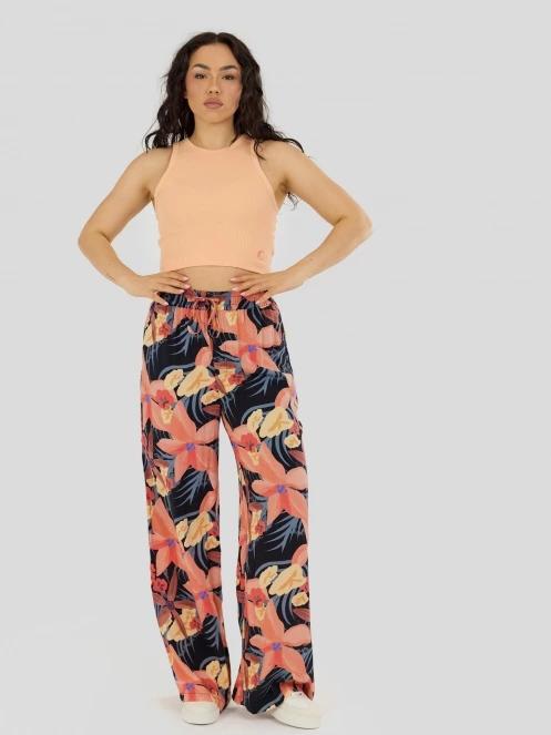 Fundango Naya Cropped Tank-T for women in orange 4