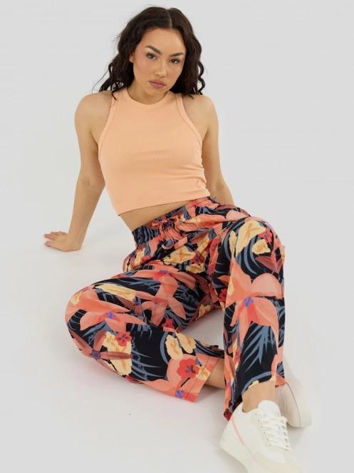 Fundango Naya Cropped Tank-T for women in orange 5