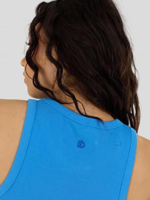 Fundango Naya Cropped Tank-T for women in blue 7