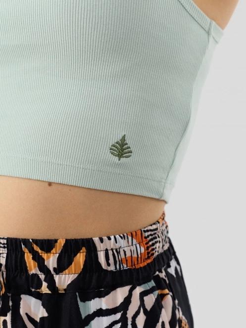 Fundango Naya Cropped Tank-T for women in green 5