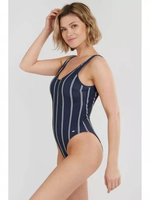 Dark blue swimsuit sales