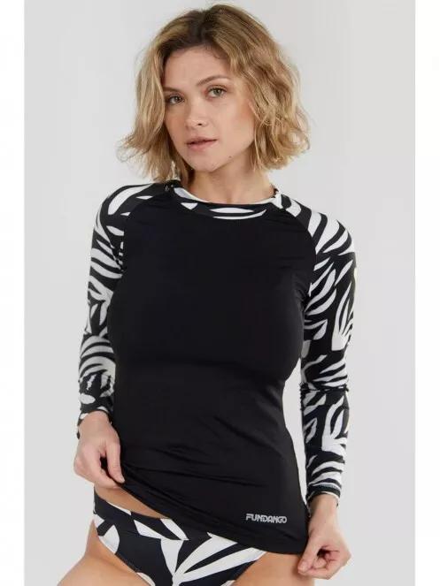 Fundango Joyce Long Sleeve Rashguard for women in black 2