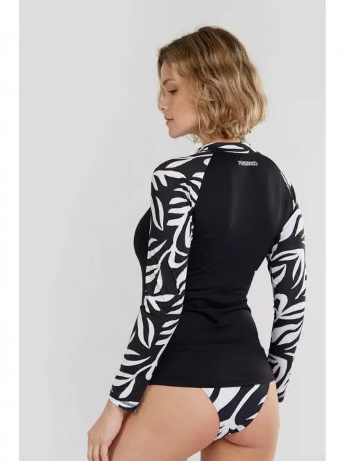 Fundango Joyce Long Sleeve Rashguard for women in black 3