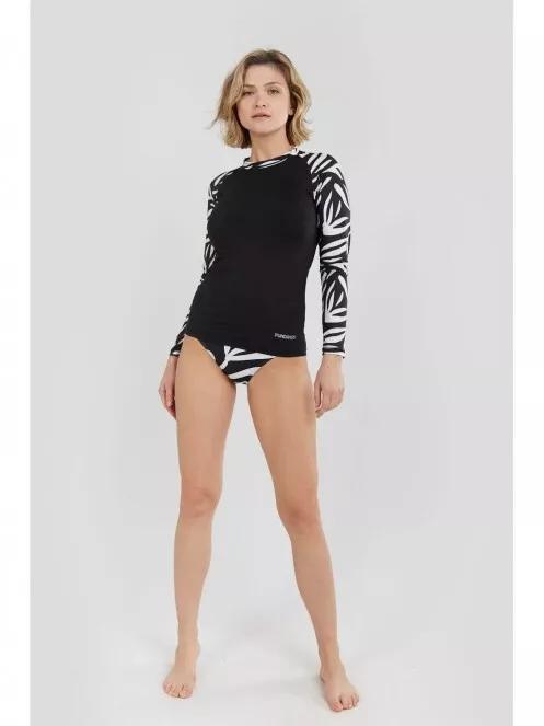 Fundango Joyce Long Sleeve Rashguard for women in black 6