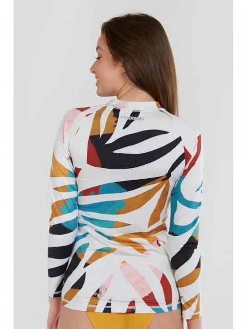 Fundango Joyce Long Sleeve Rashguard for women in white 3