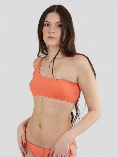 Fundango Madison One Shoulder Top for women in orange 2