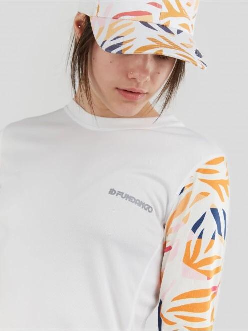 Fundango Loren Long Sleeve Rashguard for women in white 5
