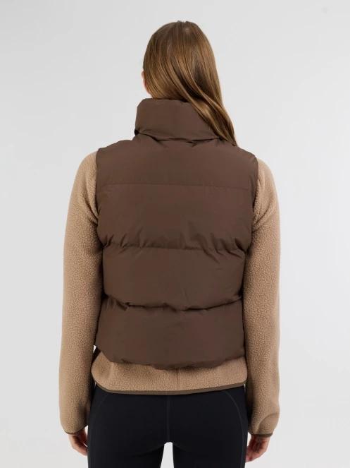 Fundango Keira Padded Vest for women in brown 3