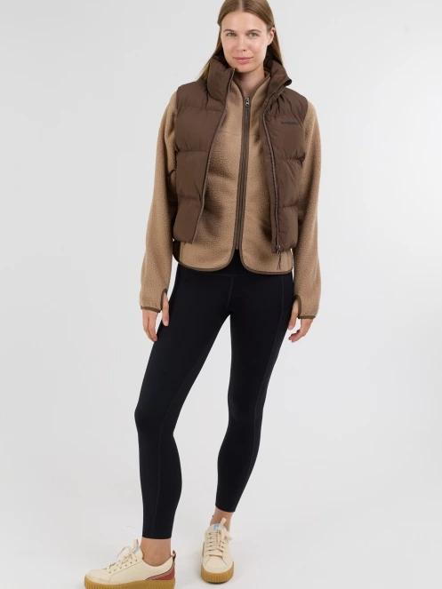 Fundango Keira Padded Vest for women in brown 4