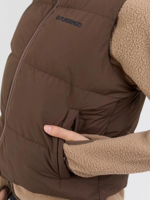 Fundango Keira Padded Vest for women in brown 6
