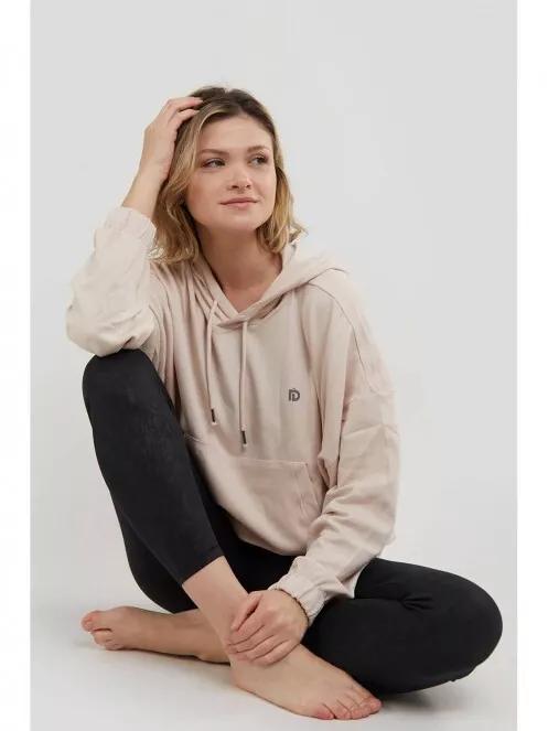 Fundango Echo Loose Hoodie for women in sand 5