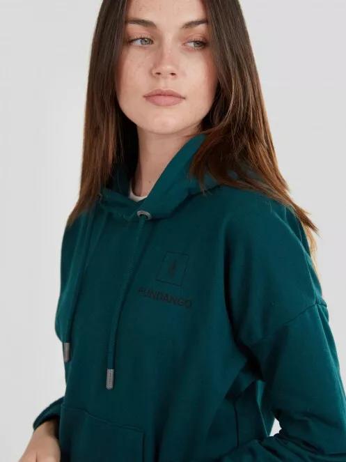 Fundango Haley Hooded Sweatshirt for women in green 4