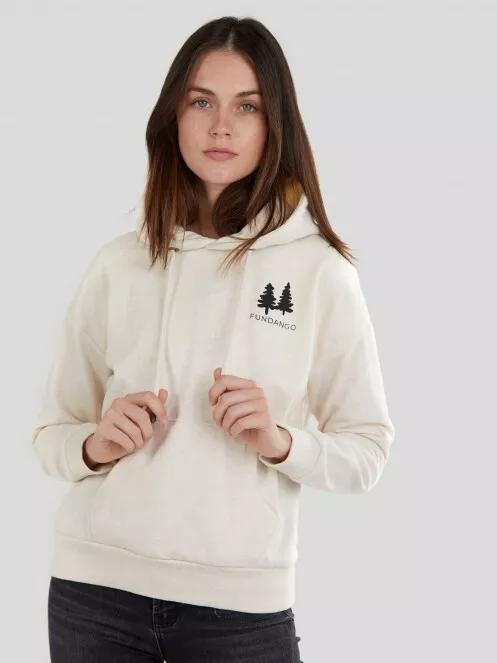 White hooded shop sweatshirt womens