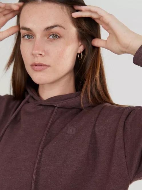Fundango Ginger Hooded Sweatshirt for women in purple 4